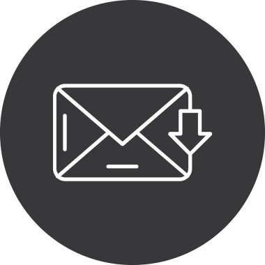 e-posta simgesi ana hat biçiminde