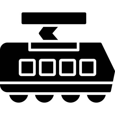 tren simgesi vektör illüstrasyonu