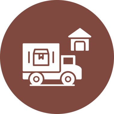 Kargo konteynırı. Web simgesi