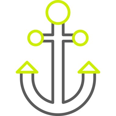 Çapa. Web simgesi basit tasarım