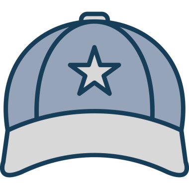 Şapka ikonu. vektör illüstrasyonu