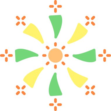 Güzel bir çiçeğin vektör çizimi