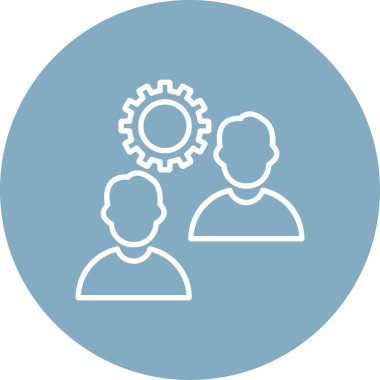 Takım. Web simgesi basit illüstrasyon