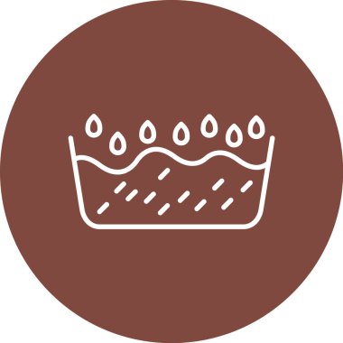 Bir taç simgesinin vektör illüstrasyonu