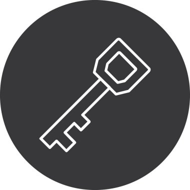 Anahtar. Web simgesi basit illüstrasyon