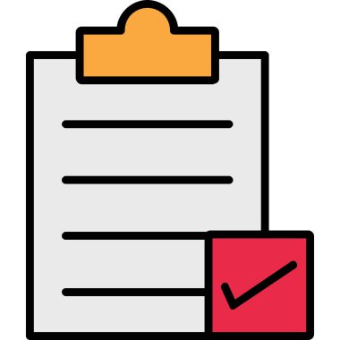 Liste. Web simgesi basit illüstrasyon