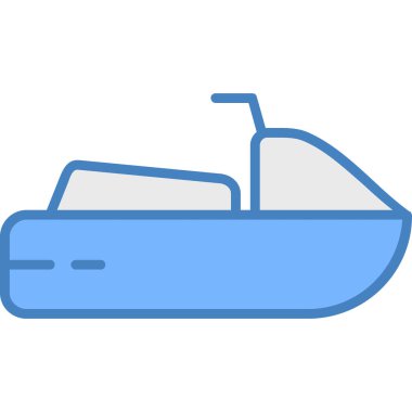 Tekne. Web simgesi basit illüstrasyon