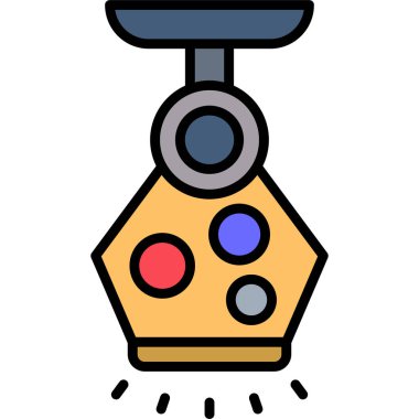 Fırça Web simgesini boya basit illüstrasyon