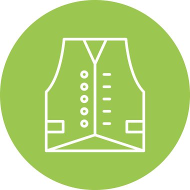 Benzersiz kumaş vektör çizgisi simgesi