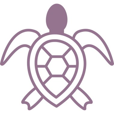 Kaplumbağa. Web simgesi basit tasarım