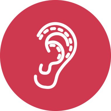 işiten modern simge, vektör illüstrasyonu