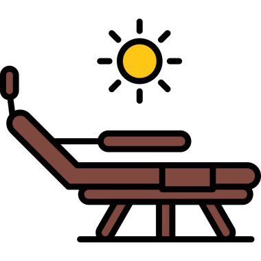 Yedek kulübesi Web simgesi basit illüstrasyon