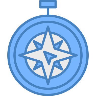 pusula simgesini tamamlanmış - dış hat biçiminde pusula simgesi