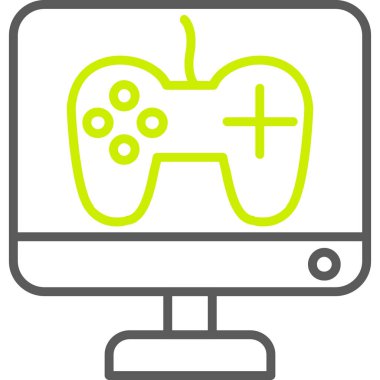 Oyun konsolu. Basit resimleme