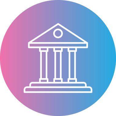 banka simgesi vektör illüstrasyonu