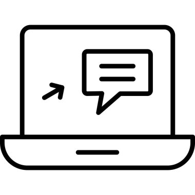 Sohbet simgesi vektör illüstrasyonu