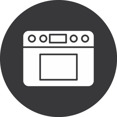 Fırının vektör illüstrasyon simgesi