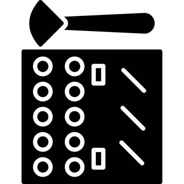 boya fırçası ve palet