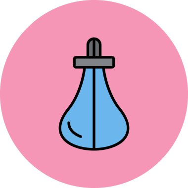 Bir şişe simgesinin vektör illüstrasyonu