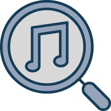 Müzik simgesi vektör illüstrasyonu