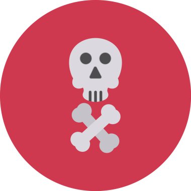 Kurukafa simgesi vektör illüstrasyonu