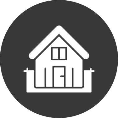 Ev simgesi vektör illüstrasyonu