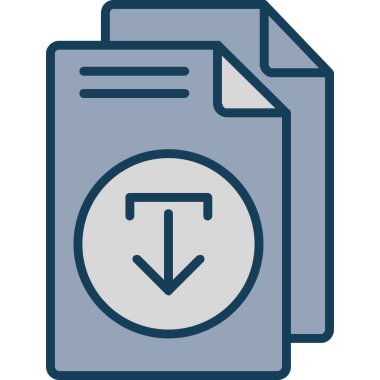 Dosya. Web simgesi basit illüstrasyon