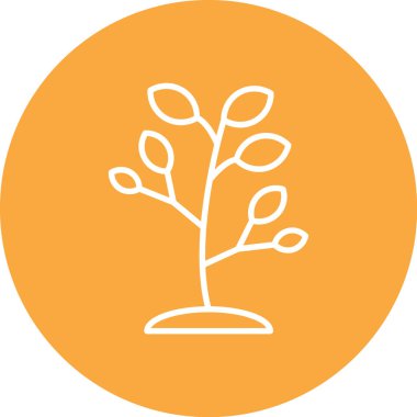 Ağaç simgesinin vektör illüstrasyonu