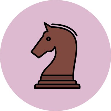 at simgesi vektör illüstrasyonu