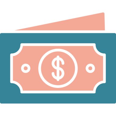 nakit para düz vektör simgesi