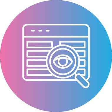 seo modern simgesinin vektör illüstrasyonu