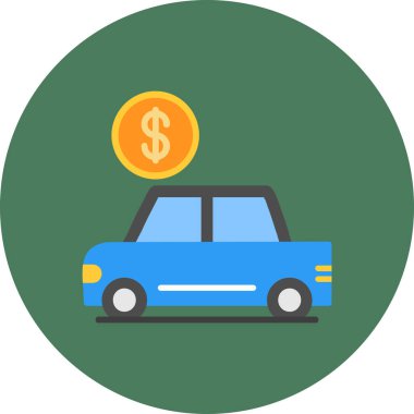 araba simgesi vektör illüstrasyonu