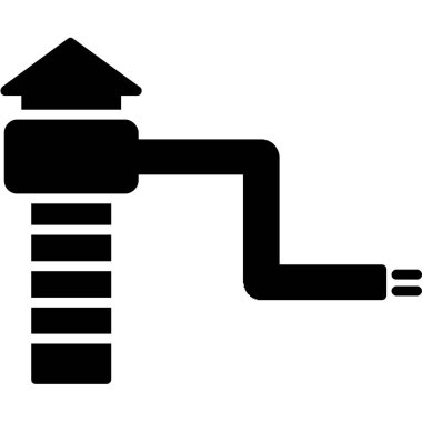 Su damlası vektör illüstrasyonlu boru