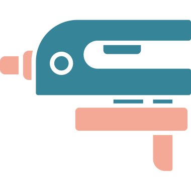 Elektrik öğütücü simgesi, basit vektör illüstrasyonu