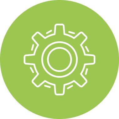 dişli simgesi. Çizim. dişli ve vites sembolü.