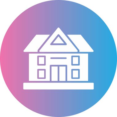 Modern yapı simgesinin vektör illüstrasyonu