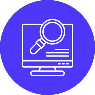 Ara. Web simgesi basit illüstrasyon