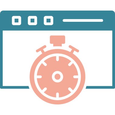 Alarm çalıyor. Web simgesi basit tasarım