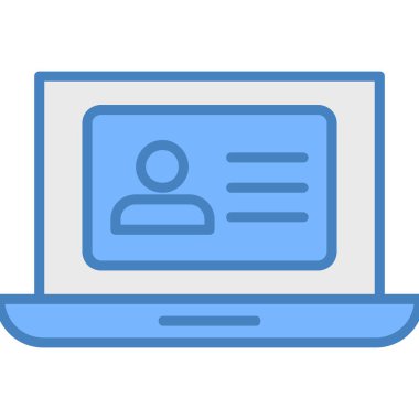 Bilgisayar. Web simgesi basit illüstrasyon