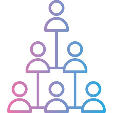 grup insanları ana hatlar biçiminde ikon