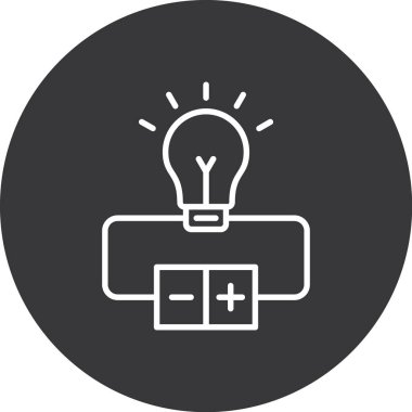 Moda biçimi izole edilmiş arkaplanda ampul simgesi