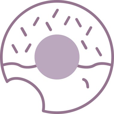 donut. Web simgesi basit illüstrasyon