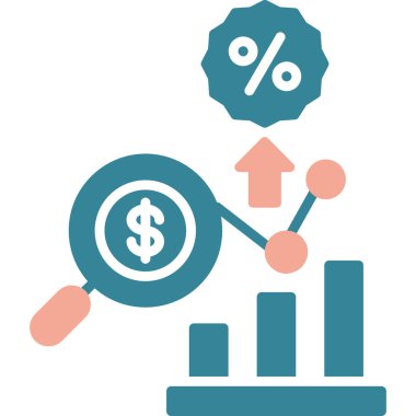 grafik büyüme vektörü simgesi