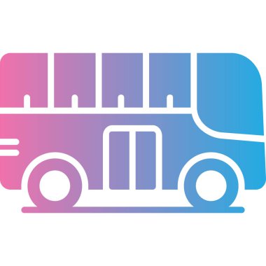 bus simgesi vektör illüstrasyonu