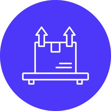 Teslimat. Web simgesi basit illüstrasyon