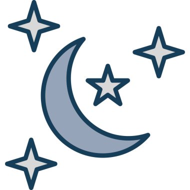 Ay. Web simgesi basit tasarım