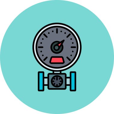 Bir kronometre simgesinin vektör çizimi