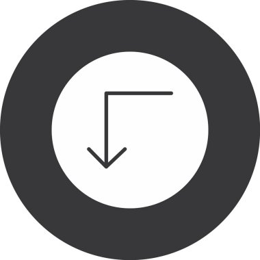Ok. Web simgesi basit illüstrasyon