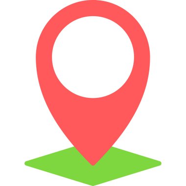 konum haritası simgesi düz biçimli