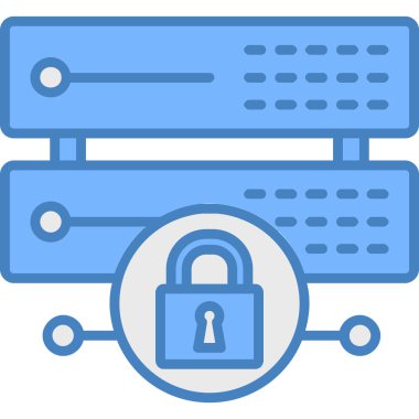 Sunucu. Web simgesi basit illüstrasyon